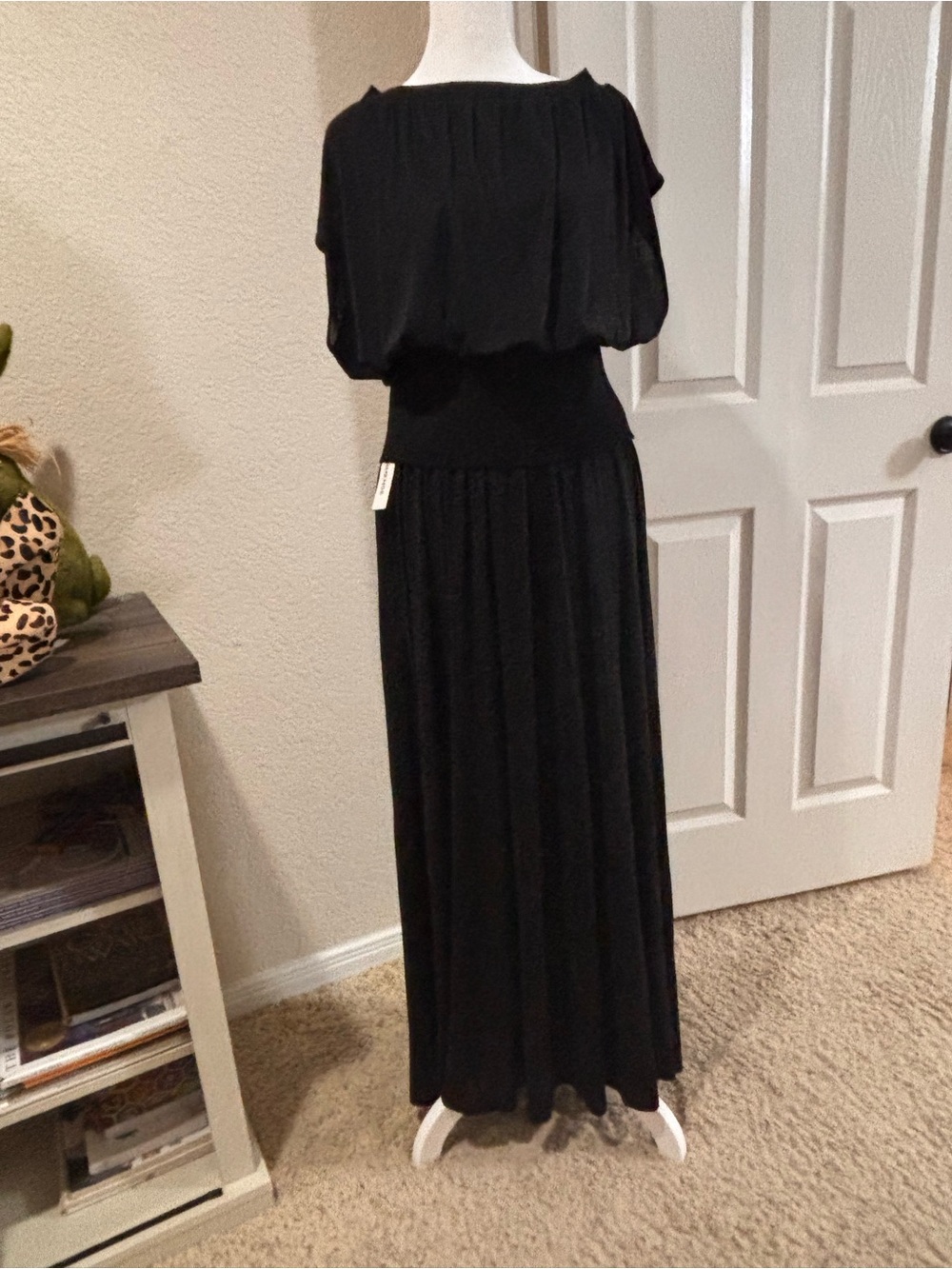 Commense Black skirt with Blouson Top. Whole set.